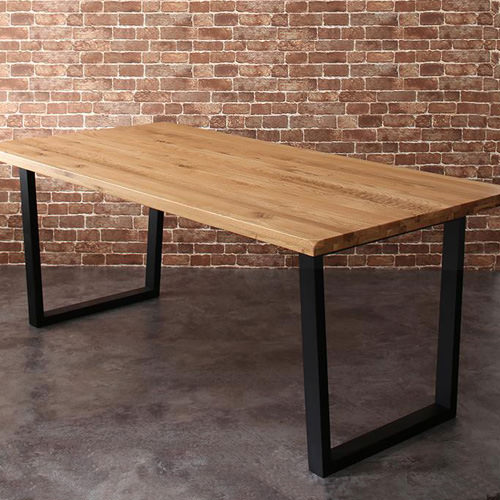 オーク無垢材ヴィンテージデザインワイドサイズダイニング テーブル