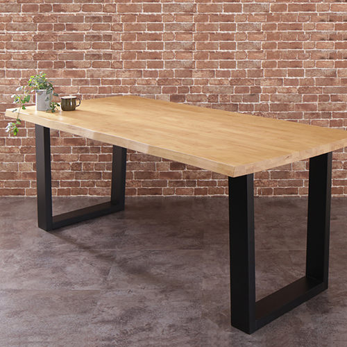素材派ナチュラル 天然木無垢材ヴィンテージデザインダイニング テーブル