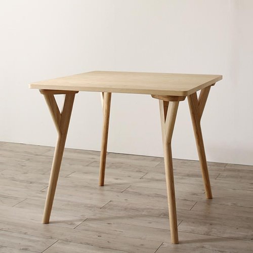 センスが溢れ出す 天然木塩系モダンデザインダイニング テーブル