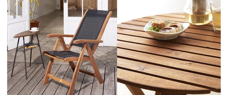 オープンカフェのようなお洒落な空間 ガーデンファニチャーテーブル